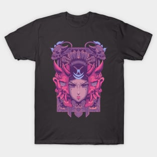 the girl with oni demon T-Shirt